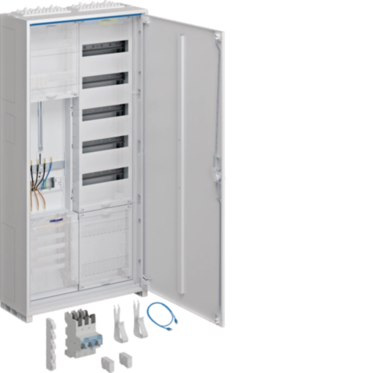 ZB323T15A - Komplettschrank, univ.Z 1ZP, 3-Pkt, VT5, APZ, SLS 63A, ESA, 1100x550x205mm, IP44