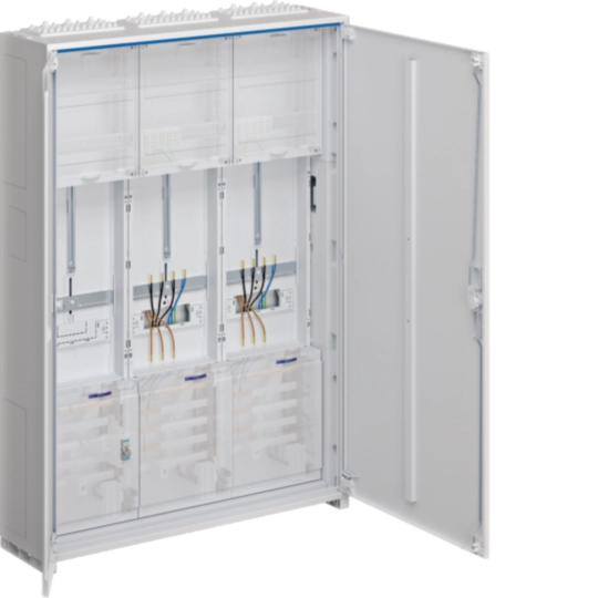 ZB331X22N - Komplettschrank universZ 1100x800x205mm SKII IP44 2ZP/SG/VF-7rh 3-feld Thüringen