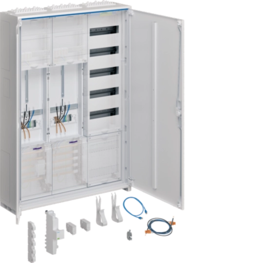 ZB333T25W31 - Komplettschrank, univers Z, 2 ZP, 3P., APZ, VT5, H=1100 mm, 3-feldig, ÜSS, ESA