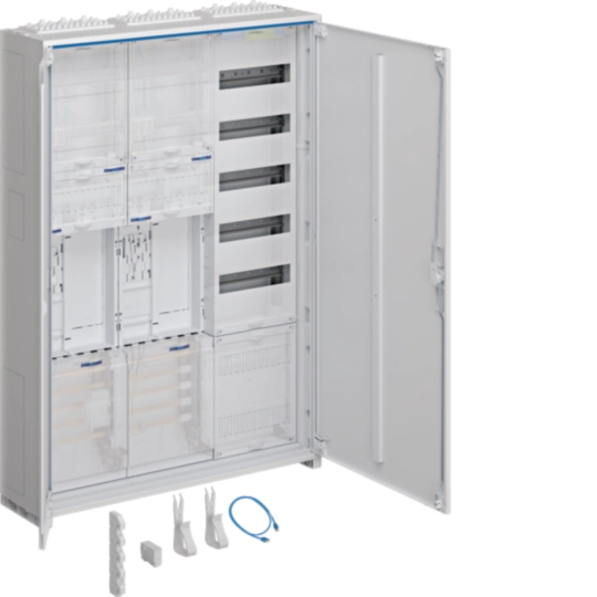 ZB33ET225W1 - Komplettschrank, univers Z, 2 ZP, BKE-I, APZ, VT5, H=1100mm, 3-feldig, ESA