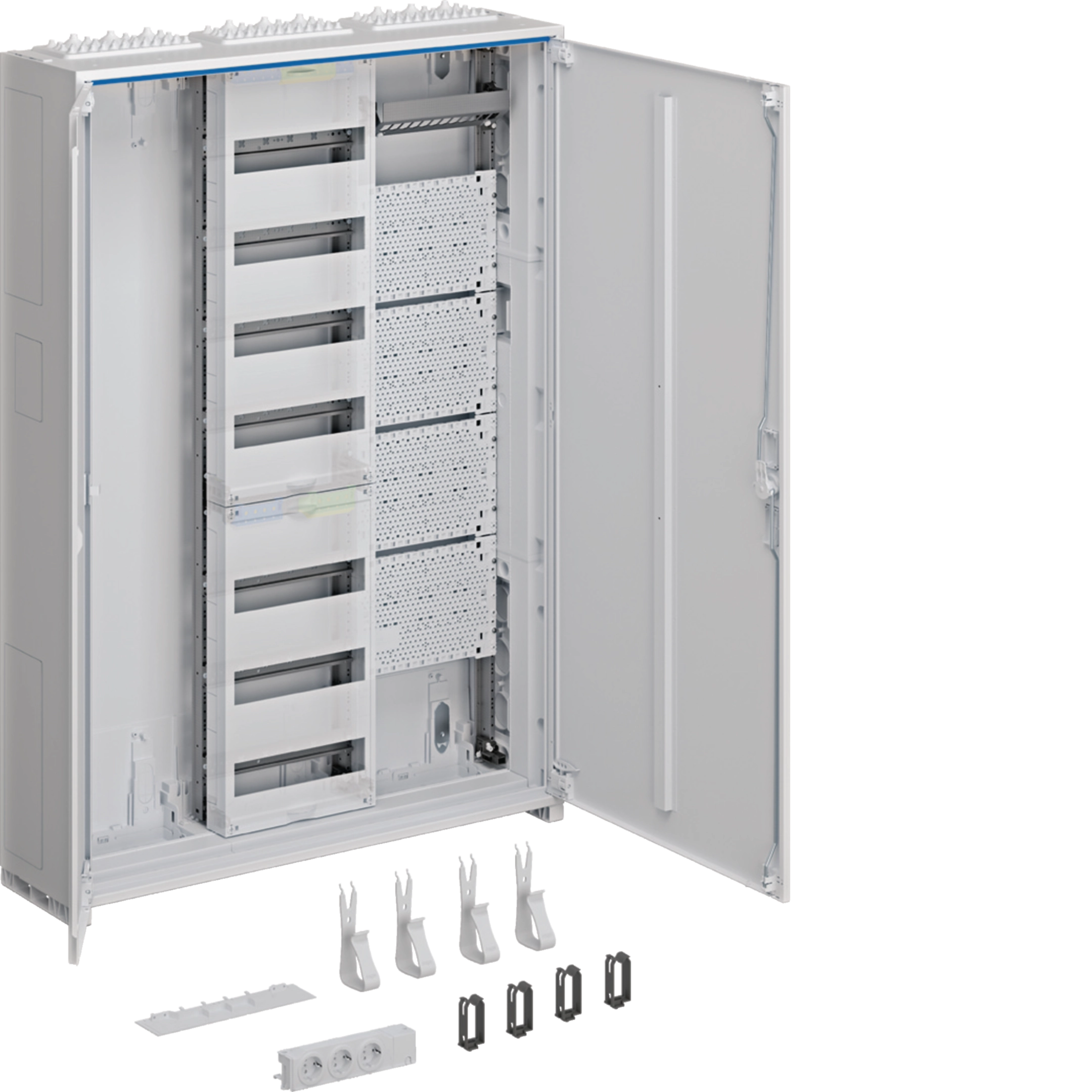 Systemschrank Multimedia, univers Z, 110x800x205 mm, SKII, IP44, VF-7rh, 1-feld
