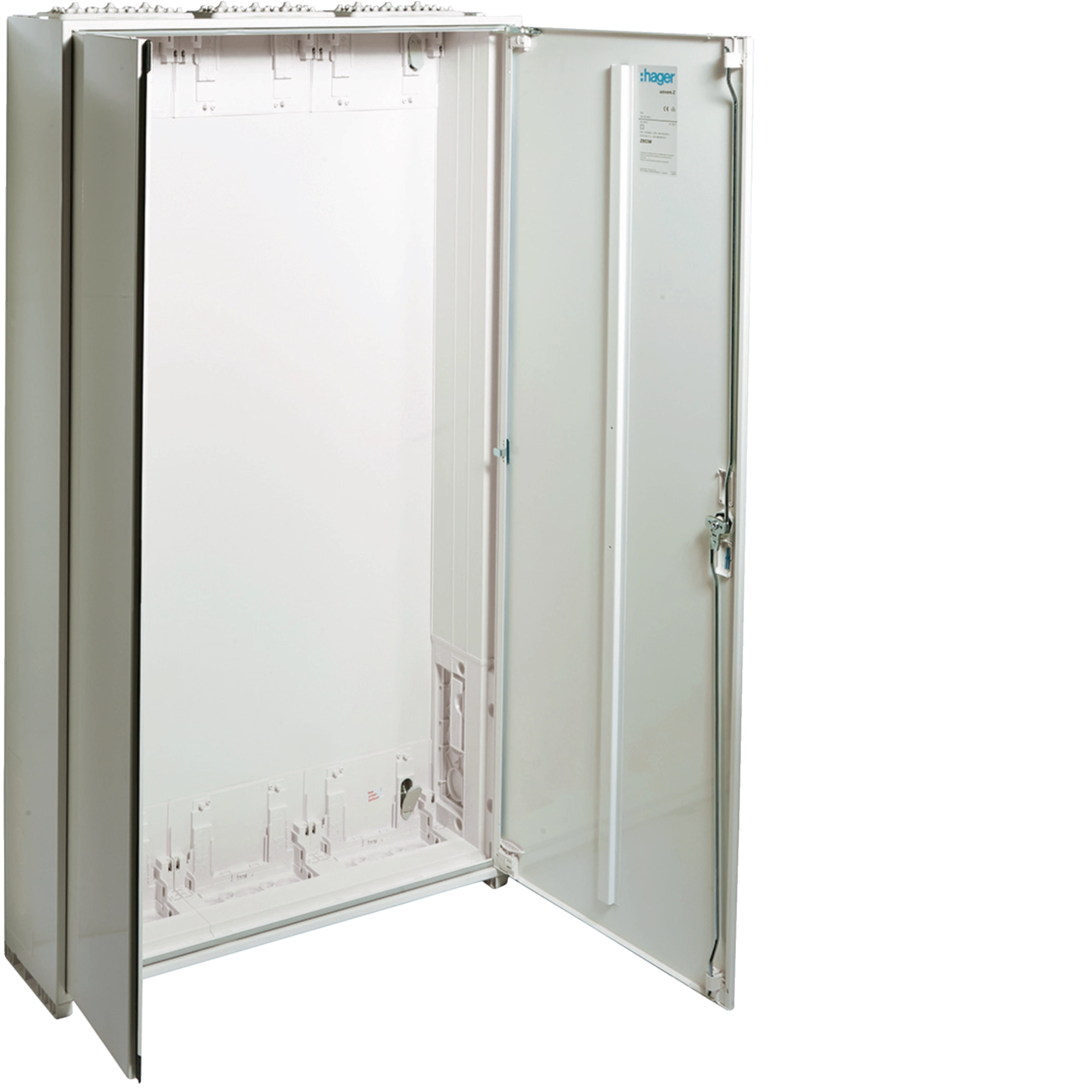 ZB53W - Zählerschrank, univers Z, 1400x800x205 mm, Schutzklasse II, 324 Platzeinheiten