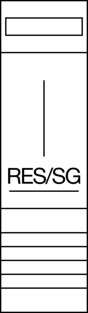 ZH23XL - Reservefeld,universZ,3-P.,RES/SG,900x250mm,mit SaS und PE/N-Klemmen,1-feldig