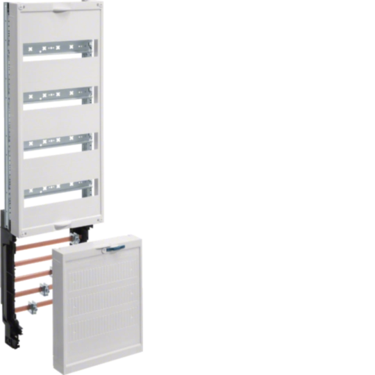 ZH2ES5 - Verteilerfeld,univers Z,Höhe 900mm,4-reihig,mit SaS 5-pol.und Klemmen,PE/N waag.