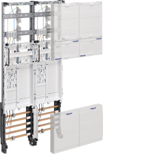 ZK3EL22N - Komplettfeld, Zählerfeld univers Z, 1050mm, 2 Zählerplätze, BKE-I, OKK, 2-feldig