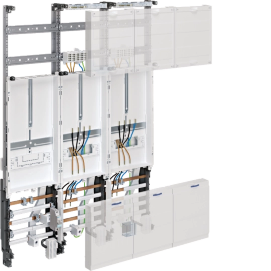 ZL31X2N - Komplettfeld, universZ, 1050mm, 2 Zählerplätze/SG, 3-feld, Ausführung Thüringen