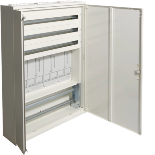 ZW413W - AP-Zählerverteiler, 4ZPL, 138PLE, ohne Vorzähler-Blende, 1243x957x250mm Außenmaß