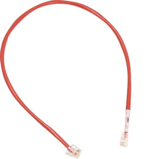 ZZ12LMN035 - Patch-Leitung mit 2xRJ12 Stecker für LMN-Modul, Farbe rot, Länge 350 mm