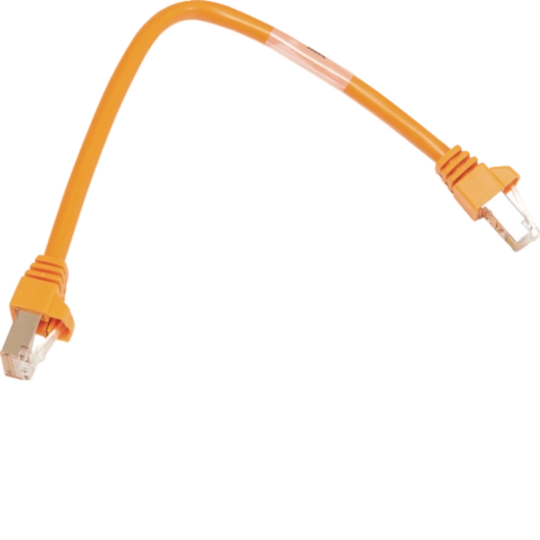 ZZ45CLS035 - Patch-Leitung mit 2xRJ45 Stecker für CLS-Modul, Farbe orange, Länge 350 mm