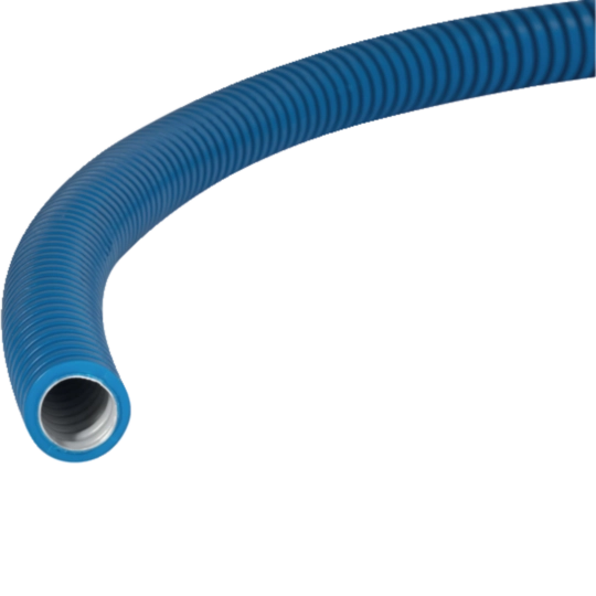 B11691 - Tubo corrugato coestruso pieghevole autoestinguente 30m 3321 azzurro FCXA32