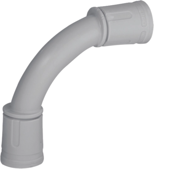B11908 - Curva a 90° ad innesto rapido IP67 grigia in sacchetto da 6pz CIRN25