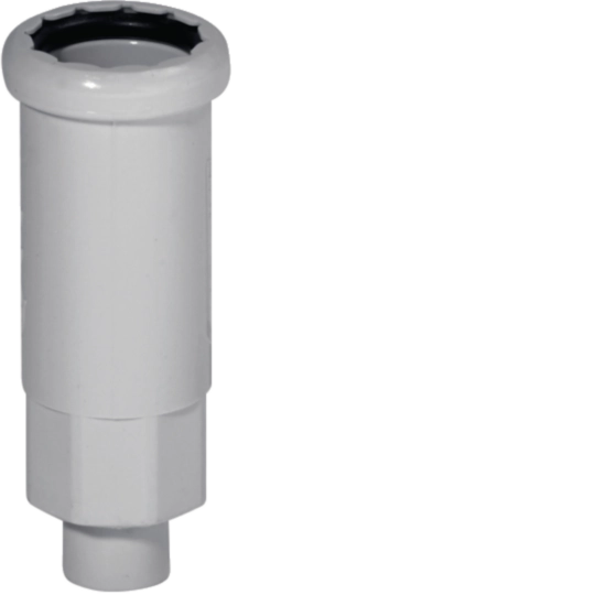 B13027 - Raccordo tubo rigido 25mm - guaina spiralata 20mm IP65 grigio BLOG25