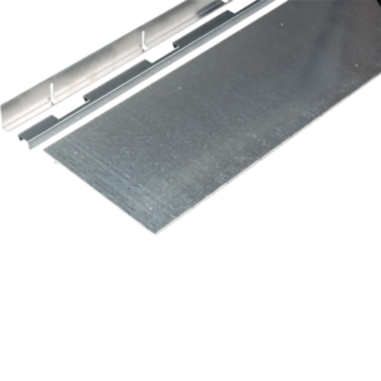 BKB250852G - Couvercle plein fermé pour goulotte de sol affleurante BKB250851