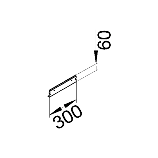 BKG300606 - Fermeture pour Canal de sol BKB/BKG 300x60