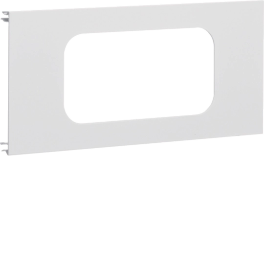 Blende 2-fach R18 für UP-Einsatz mit Rahmen Aluminium BRA OT 120mm verkehrsweiß