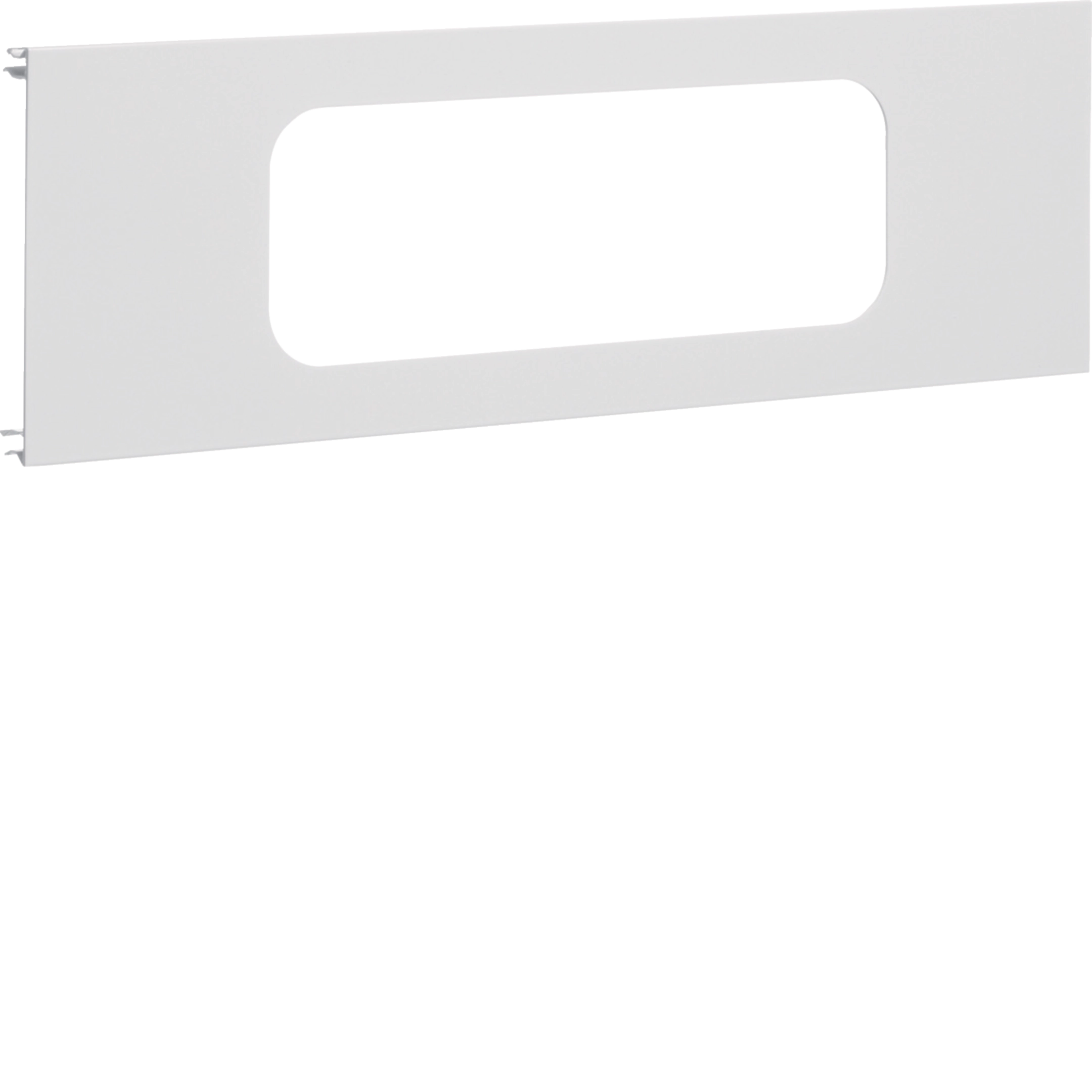 Blende 3-fach R18 für UP-Einsatz mit Rahmen Aluminium BRA OT 120mm verkehrsweiß