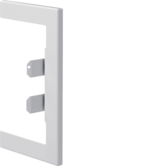 BR85130W9016 - Wandanschlussblende zu BR/A/S 85x130mm Oberteil 80mm aus Stahlblech verkehrsweiß