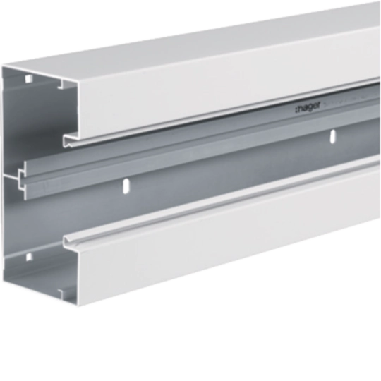 BRA8517019016 - Brüstungskanal-Unterteil frontrast BRA 85x170 mm OT 80 mm aus Alu verkehrsweiß