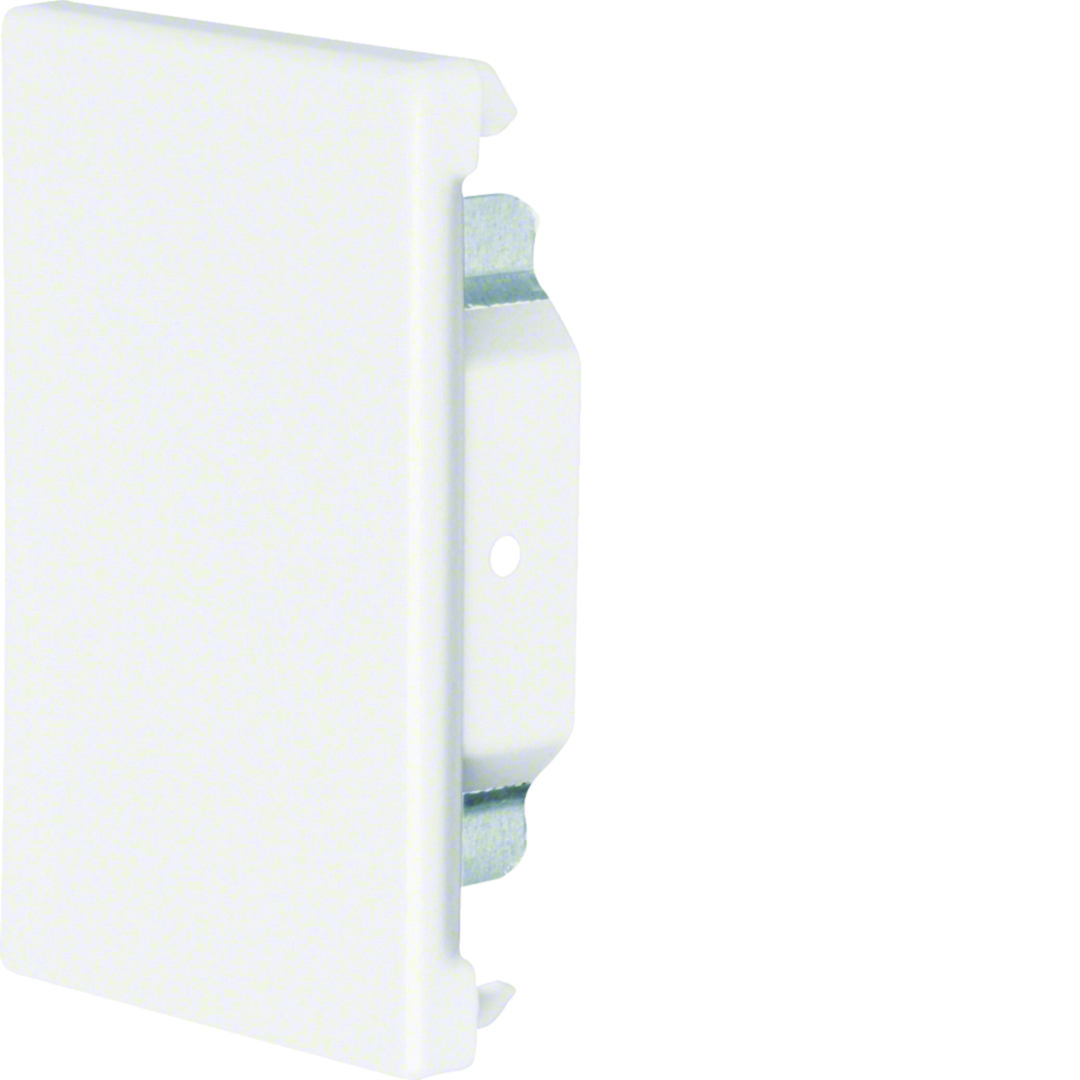 Parapetcsatorna végzáró 65x100mm-csatornához 100mm x 68mm bevonatos acél fehér balos/jobbos-hoz szimmetrikus BRS Hager