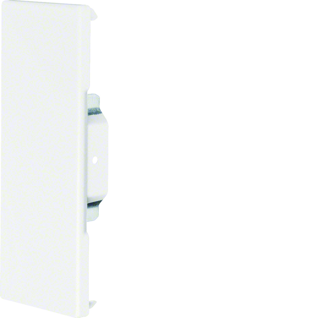 Parapetcsatorna végzáró 65x170mm-csatornához 170mm x 68mm bevonatos acél fehér balos/jobbos-hoz szimmetrikus BRS Hager