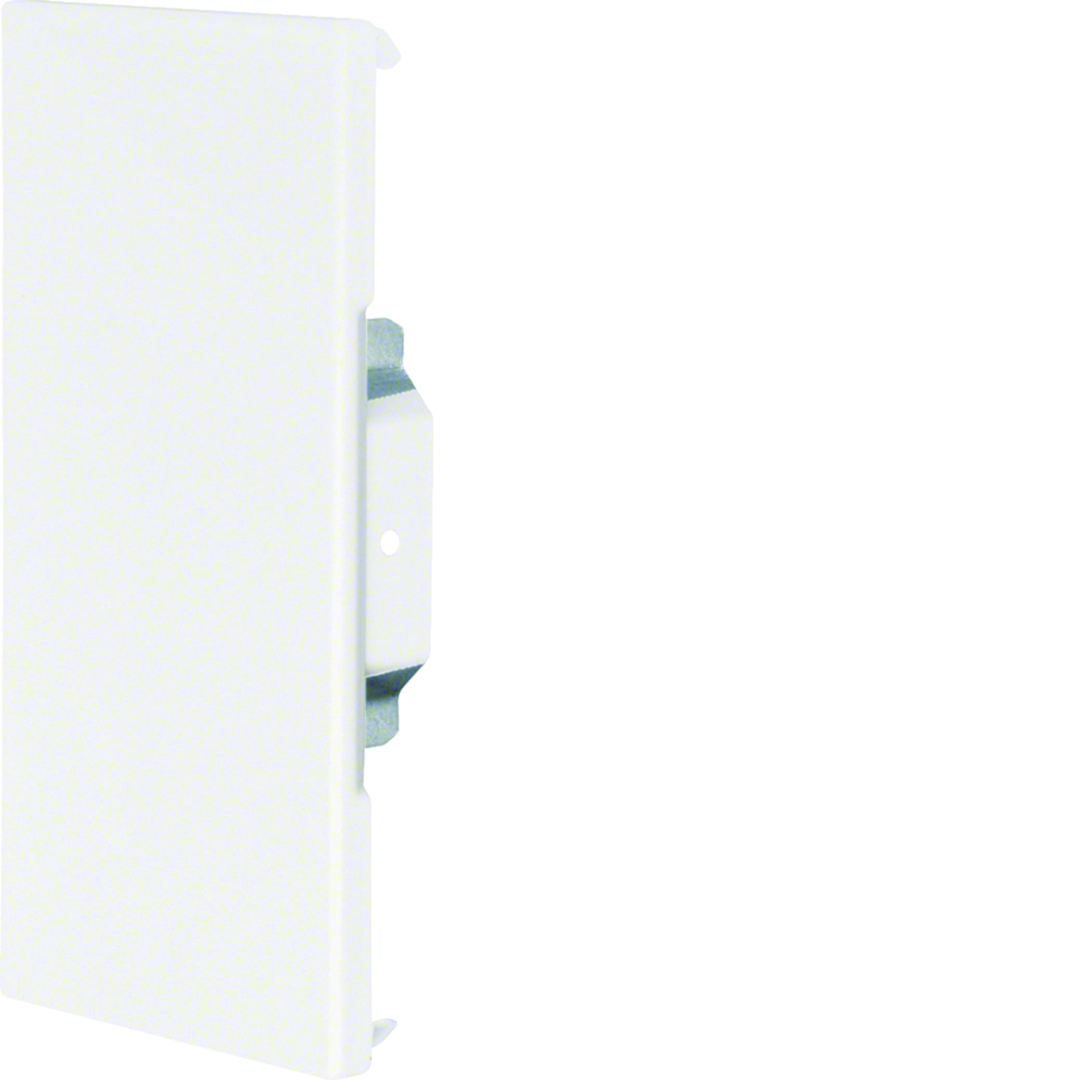 Parapetcsatorna végzáró 65x170mm-csatornához 170mm x 83mm bevonatos acél fehér balos/jobbos-hoz szimmetrikus BRS Hager