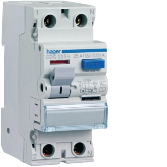 CGC240H - Interruttore Differenziale Puro Acc. 2P 500 Ma 40 Tipo Ac 2M. Din