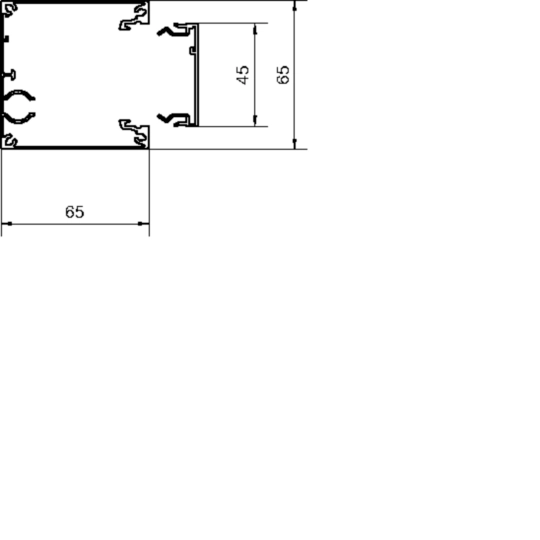 DBS453000ELN - tehalit.DB Kolumna jednostronna 45 wys. 3,0-3,3m, alu