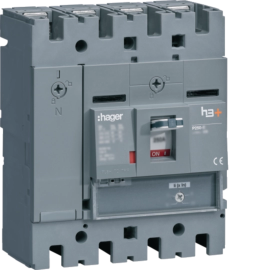 HHT101BR - Moulded Case Circuit Breaker h3+ P250 MAG 4P4D 100A 25kA FTC
