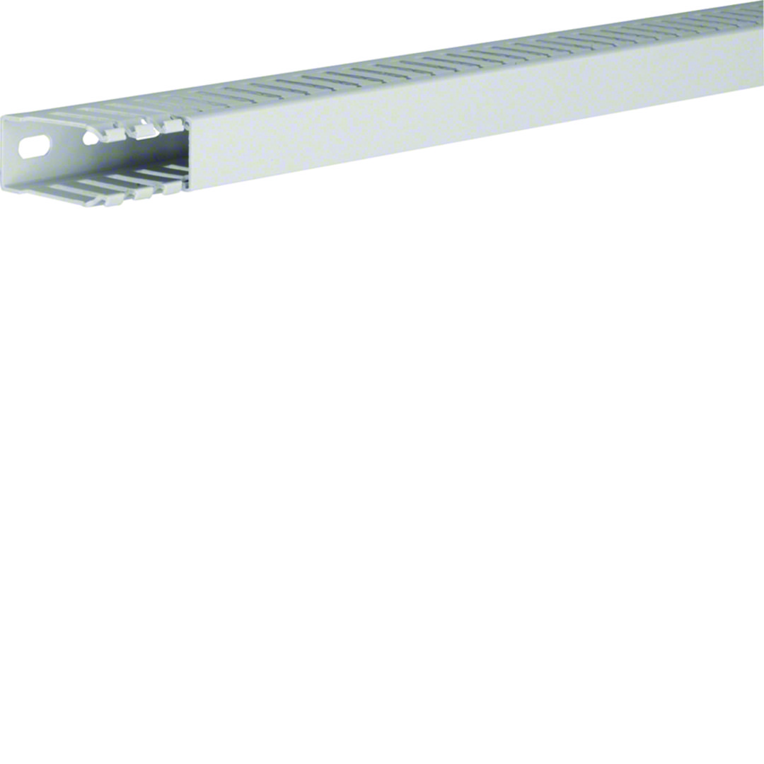 Perforált huzalozócsatorna PPO halogénmentes 50mm 25mm x 2000mm világosszürke 7.5mm HNG Hager