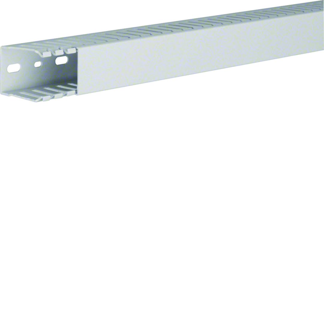 Perforált huzalozócsatorna PPO halogénmentes 50mm 37mm x 2000mm világosszürke 7.5mm HNG Hager