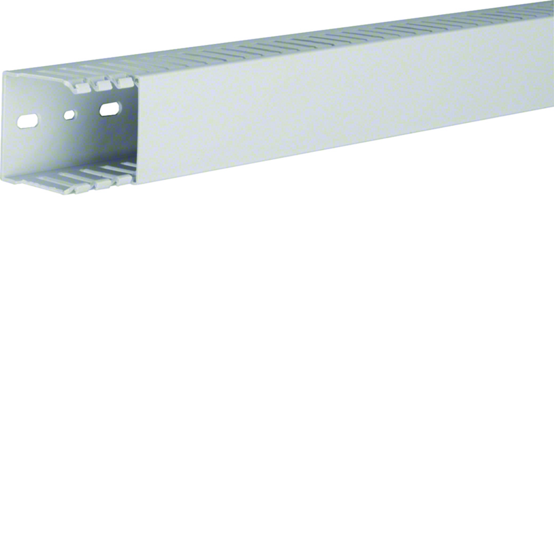 Perforált huzalozócsatorna PPO halogénmentes 50mm 50mm x 2000mm világosszürke 7.5mm HNG Hager