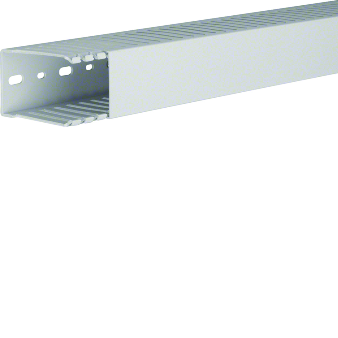 Perforált huzalozócsatorna PPO halogénmentes 75mm 50mm x 2000mm világosszürke 7.5mm HNG Hager