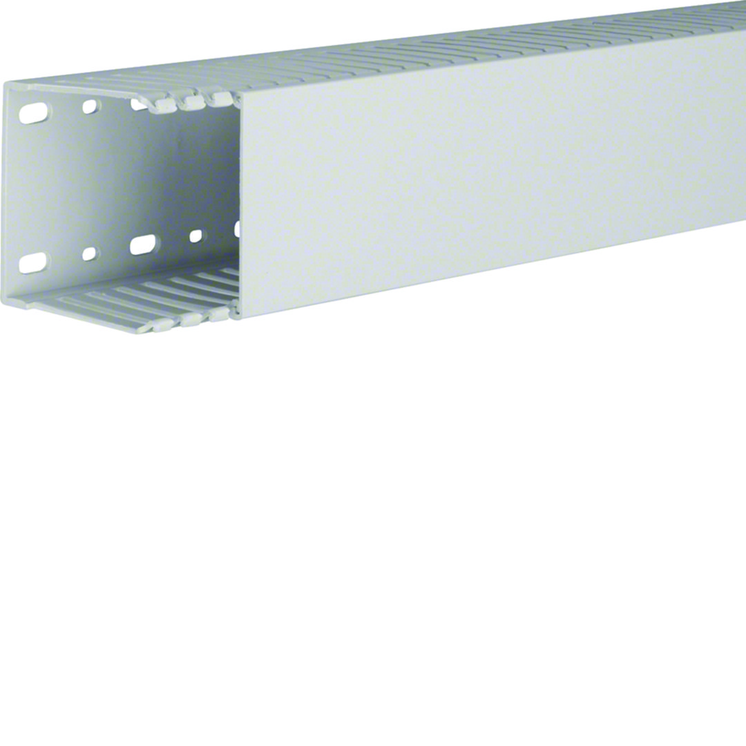 Perforált huzalozócsatorna PPO halogénmentes 75mm 75mm x 2000mm világosszürke 7.5mm HNG Hager