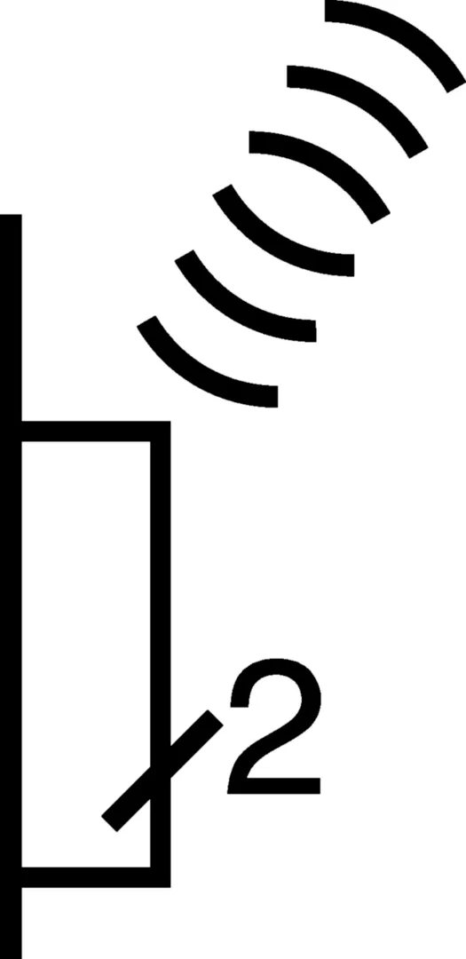 85656182 - Émetteur radio mural KNX 2 postes ql, solaire, version plate, S.1, blanc bril.