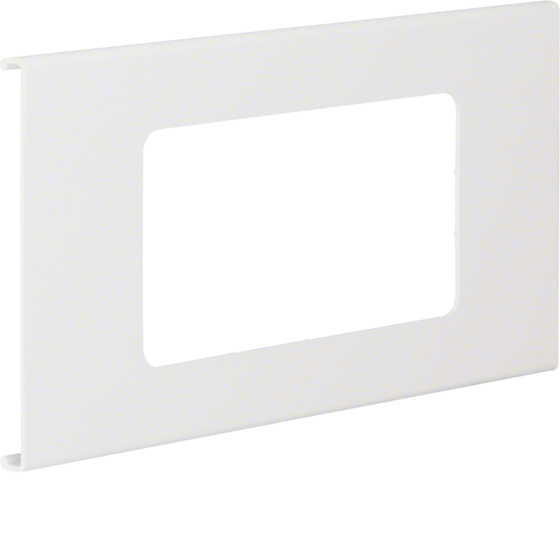 Blende 2-fach R7 für UP-Einsatz mit Rahmen PVC zu FB Oberteil 130mm verkehrsweiß