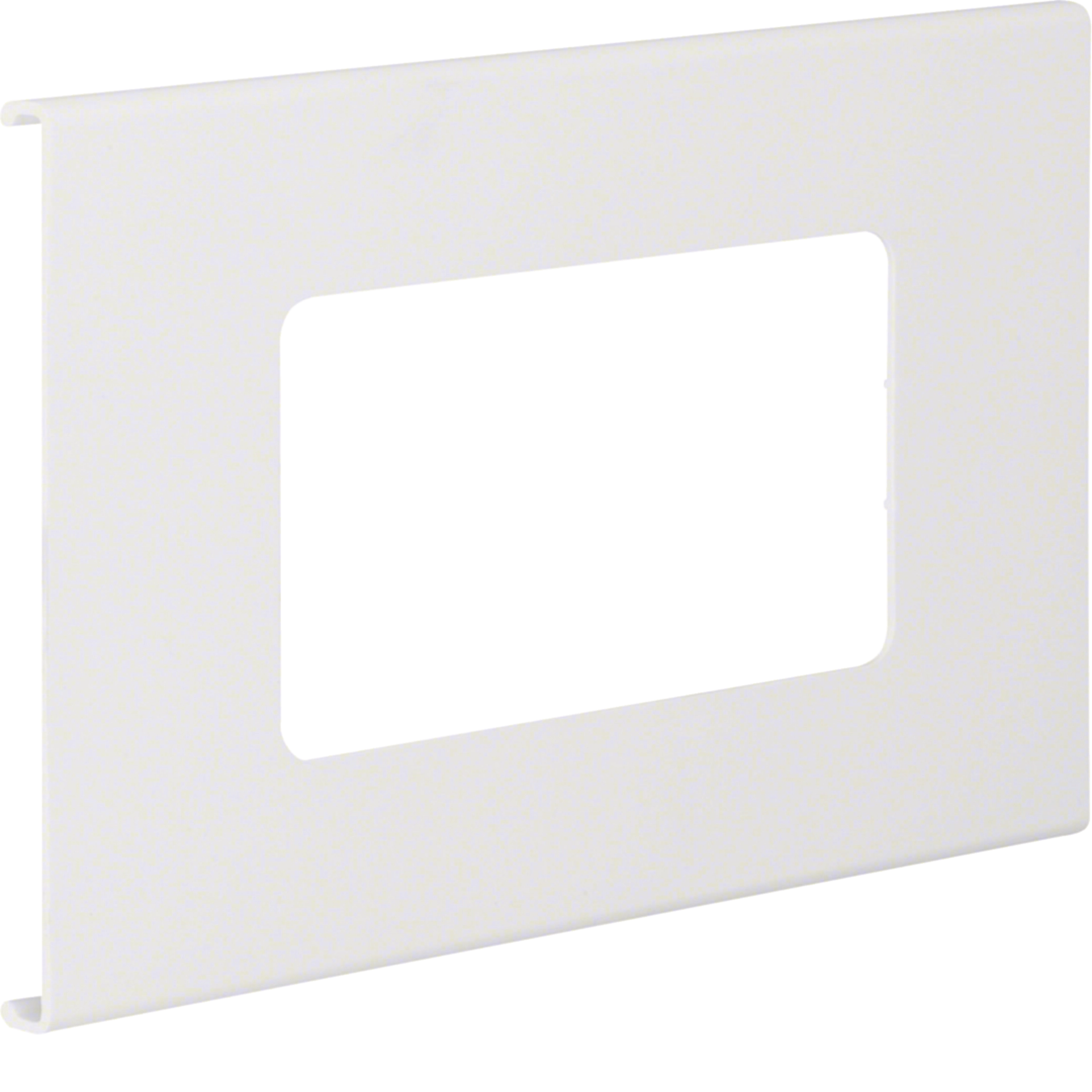 Blende 2-fach R7 für UP-Einsatz mit Rahmen PVC zu FB Oberteil 150mm verkehrsweiß