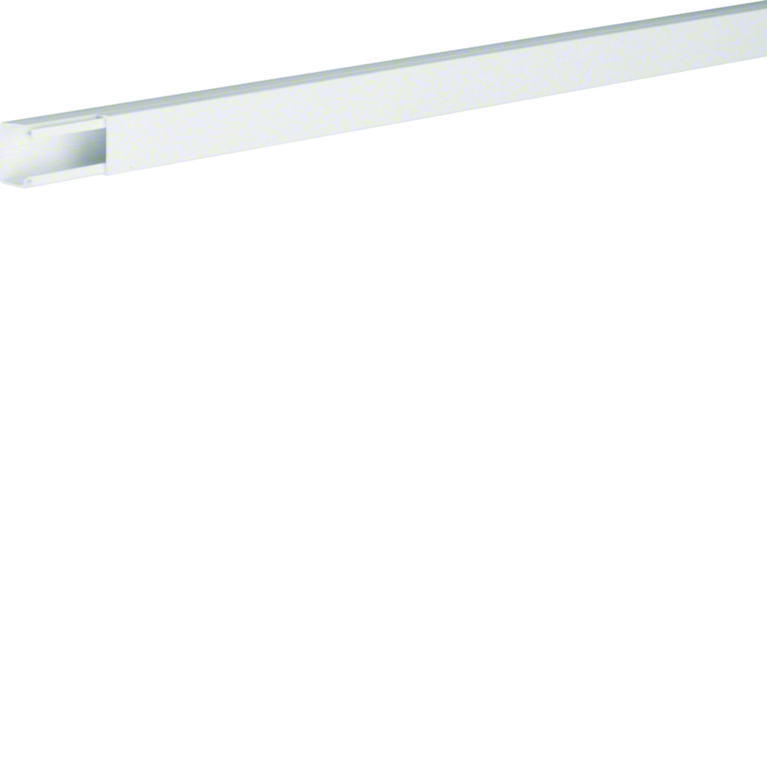 Vezetékcsatorna fedéllel műanyag 19mm x 18mm x 2000mm fehér kezeletlen LF Hager