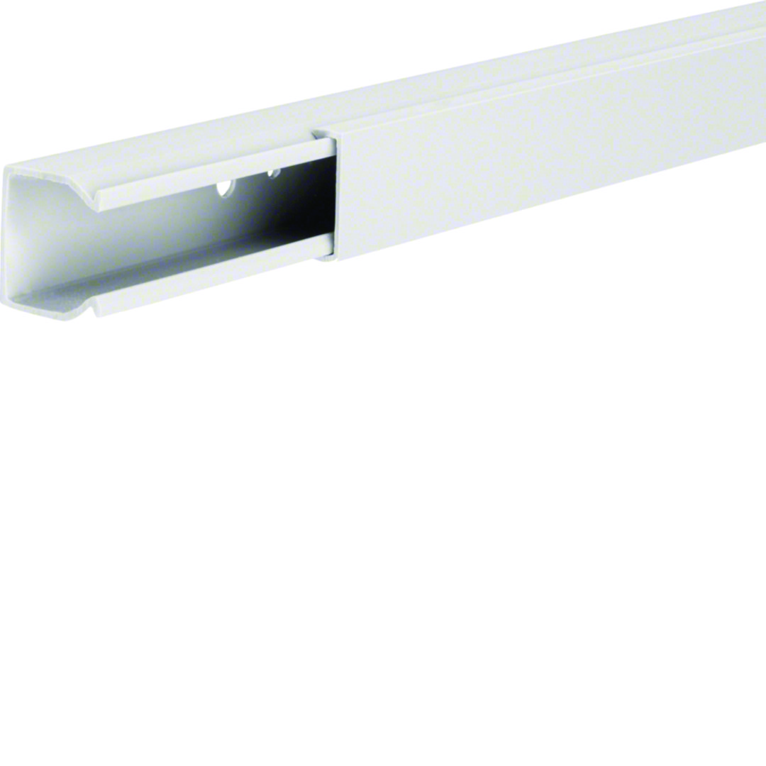 Vezetékcsatorna fedéllel műanyag 25mm x 25mm x 2000mm fehér kezeletlen LF Hager