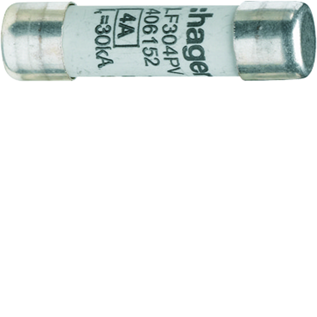 Hengeres biztosítóbetét napelemhez 10x38mm 20A LF Hager
