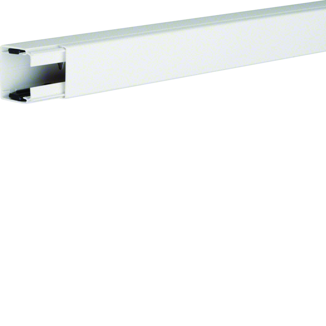 Vezetékcsatorna fedéllel műanyag 40mm x 40mm x 2000mm fehér kezeletlen LF Hager