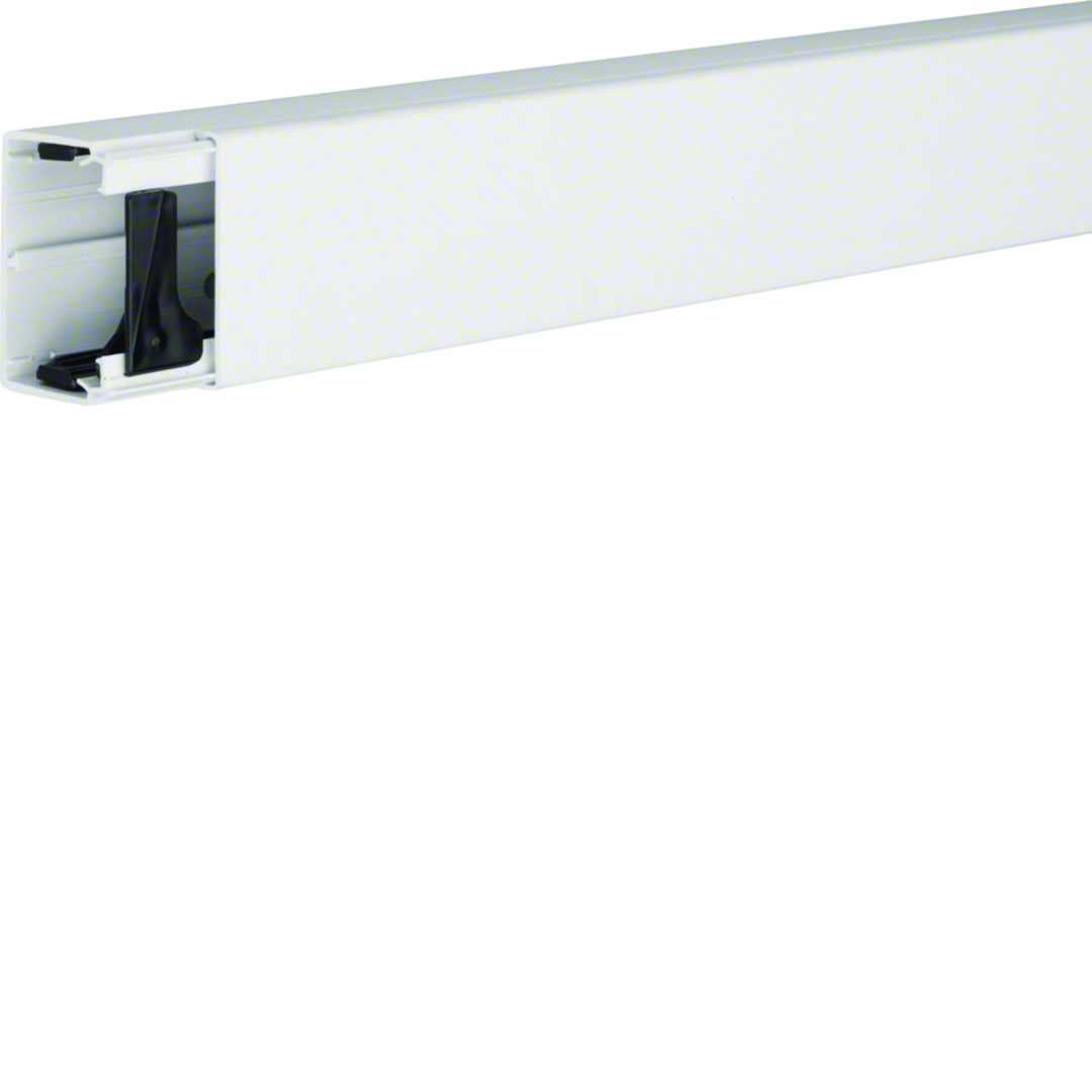 Vezetékcsatorna fedéllel műanyag 57mm x 40mm x 2000mm fehér kezeletlen LF Hager
