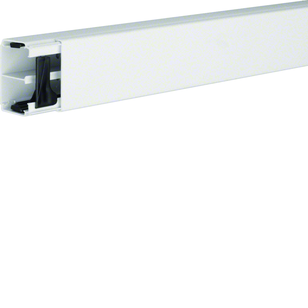 Vezetékcsatorna fedéllel műanyag 57mm x 40mm x 2000mm fehér kezeletlen LF Hager