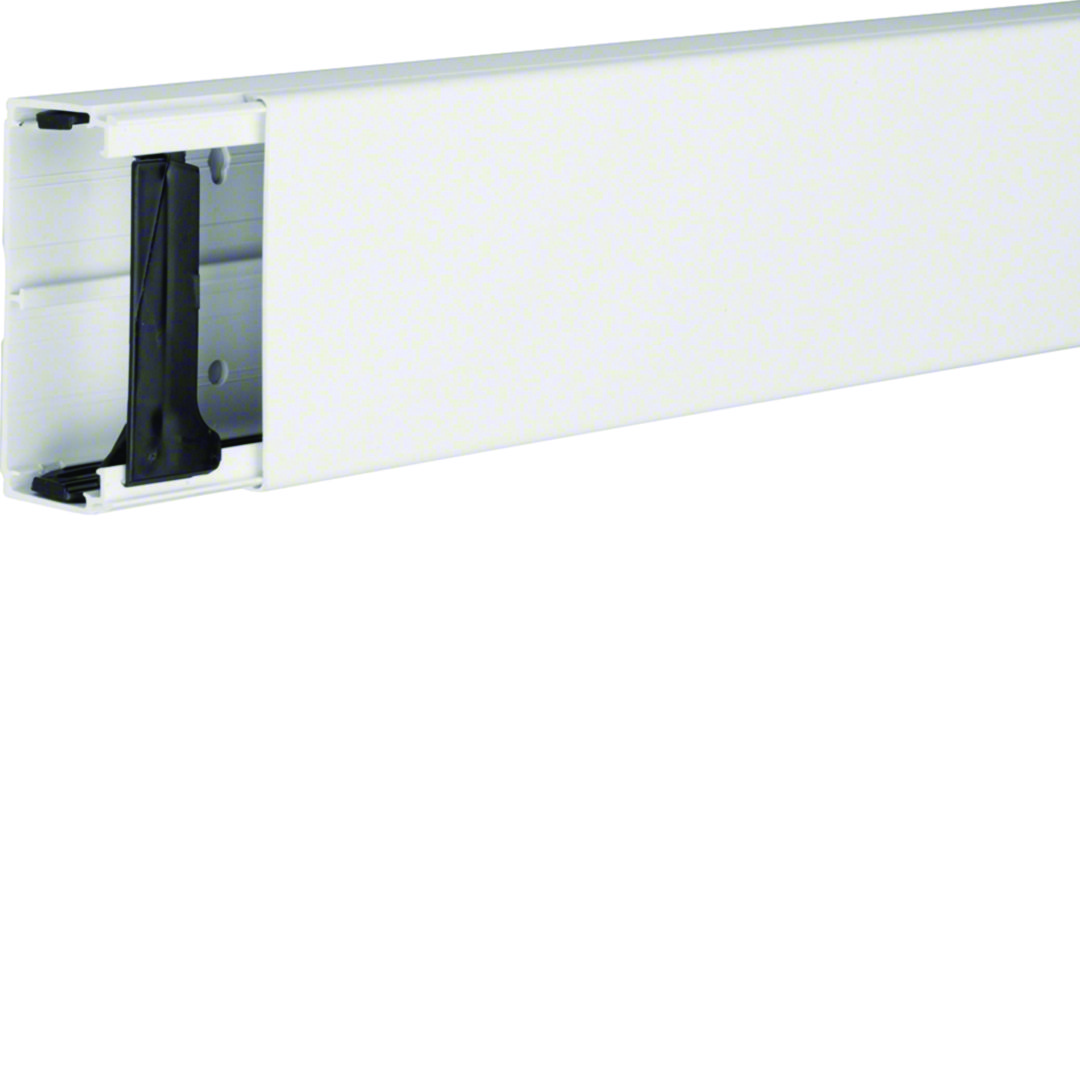 Vezetékcsatorna fedéllel műanyag 90mm x 40mm x 2000mm fehér kezeletlen LF Hager