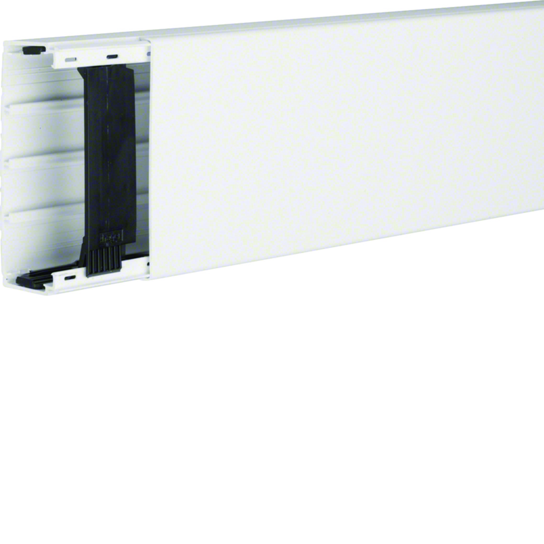 Vezetékcsatorna fedéllel műanyag 110mm x 40mm x 2000mm fehér kezeletlen LF Hager
