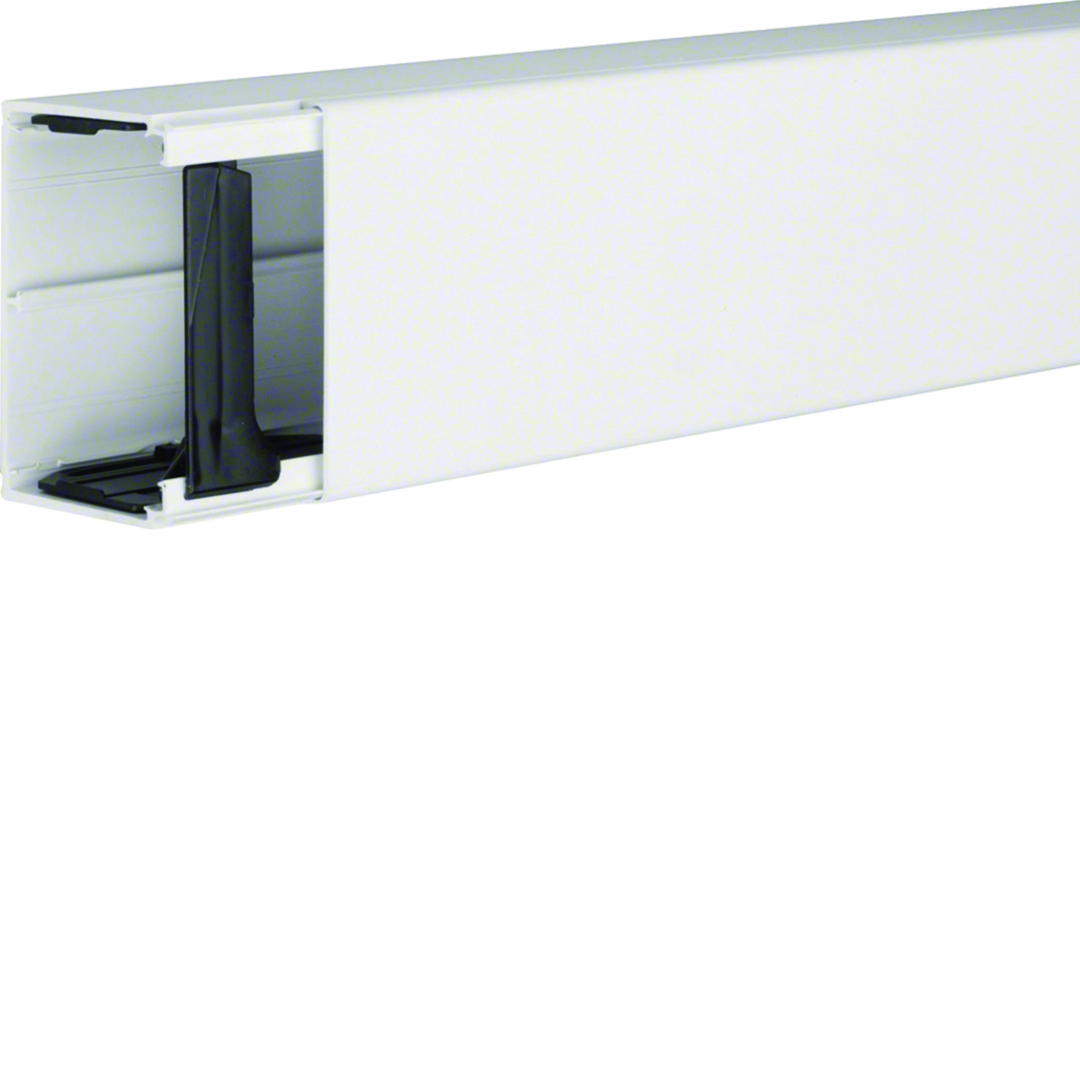 Vezetékcsatorna fedéllel műanyag 90mm x 60mm x 2000mm fehér kezeletlen LF Hager