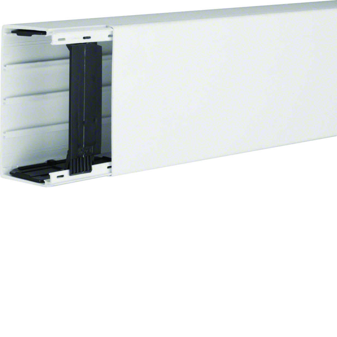 Vezetékcsatorna fedéllel műanyag 110mm x 60mm x 2000mm fehér kezeletlen LF Hager