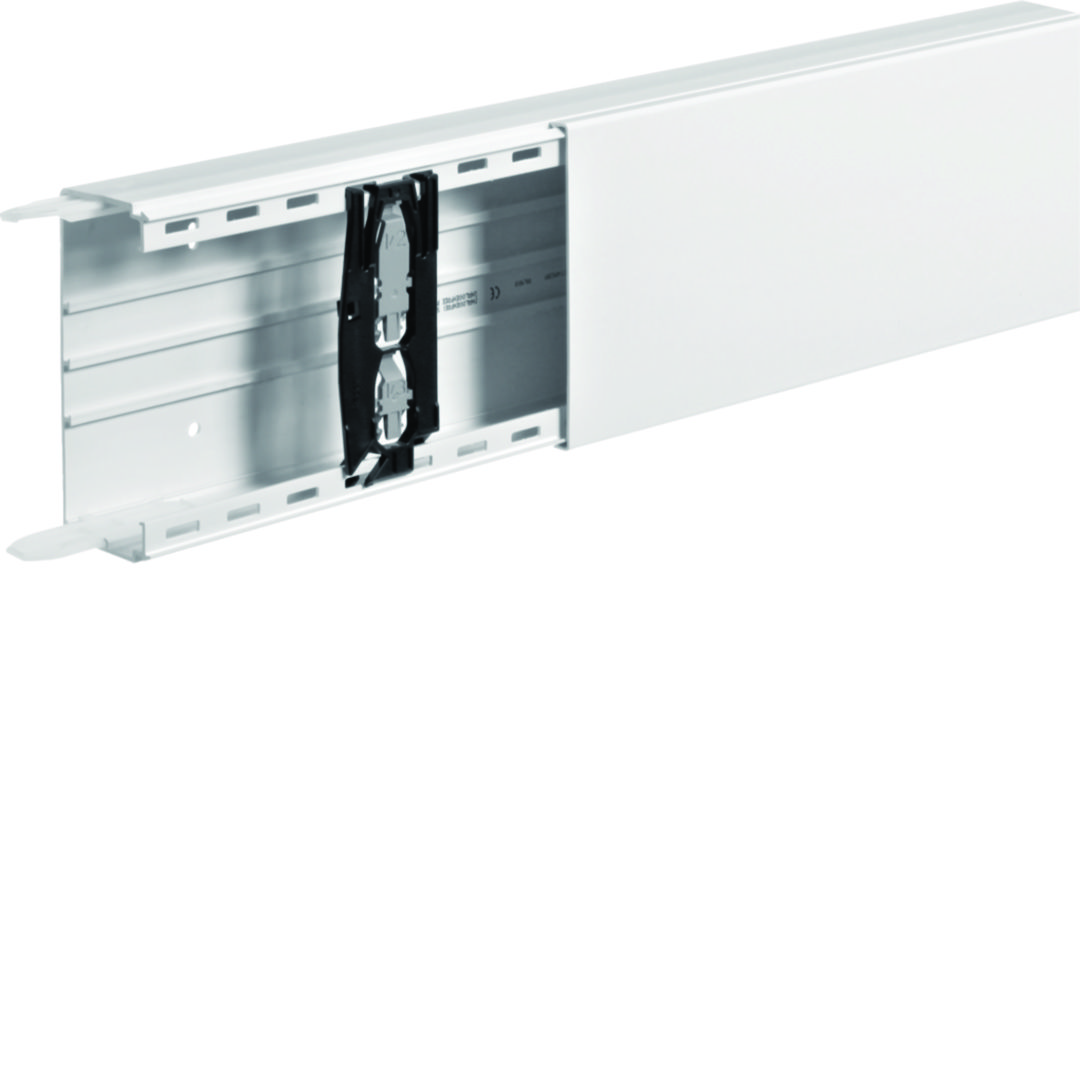 Vezetékcsatorna fedéllel műanyag 150mm x 60mm x 2000mm fehér kezeletlen LF Hager