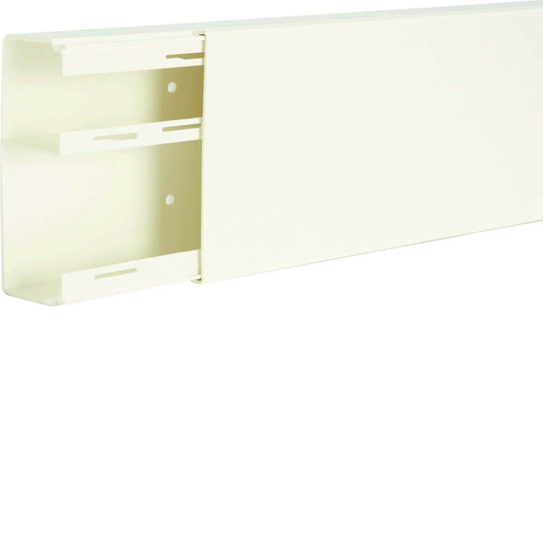 Vezetékcsatorna fedéllel műanyag 150mm x 60mm x 2000mm fehér kezeletlen LF Hager