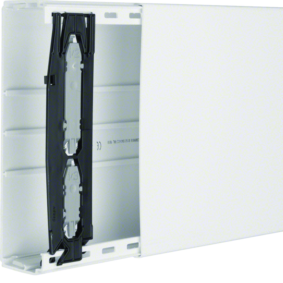 Vezetékcsatorna fedéllel műanyag 230mm x 60mm x 2000mm fehér kezeletlen LF Hager
