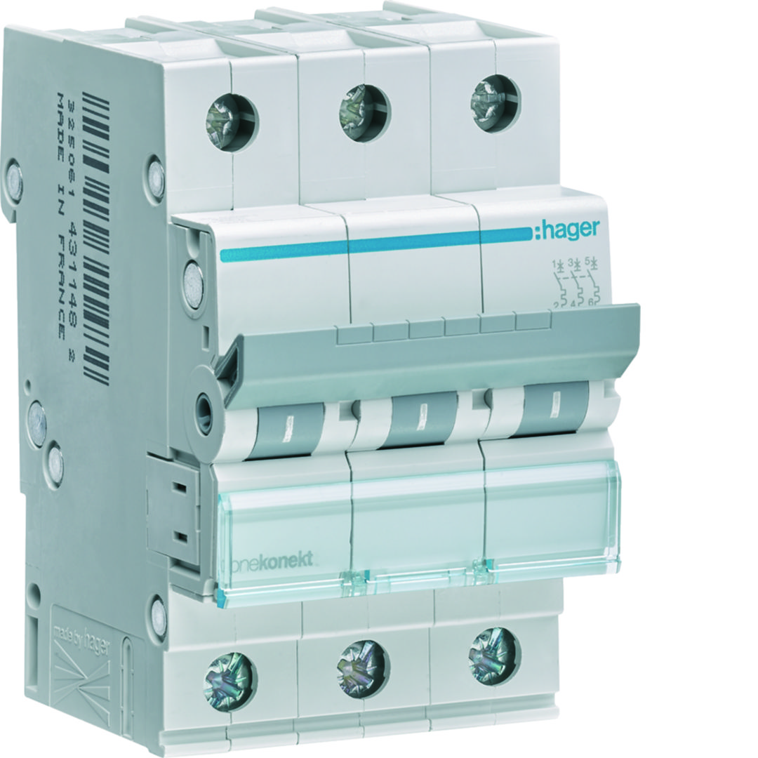 Product: MCN325E WYŁĄCZNIK NADPRĄDOWY C 25A 3P 3M 6KA /